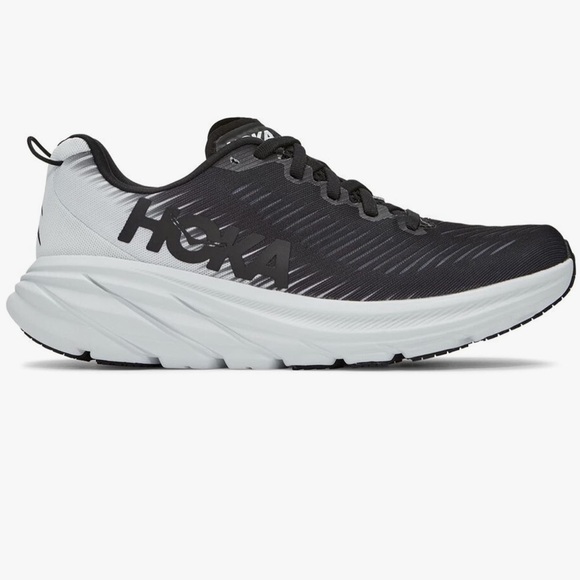 HOKA Rincon 3 Women Sneakers - Black and White - Picture 4 of 9